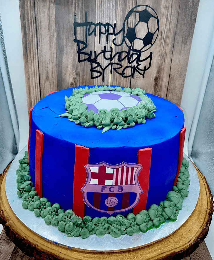 Resplendent Soccer Cake