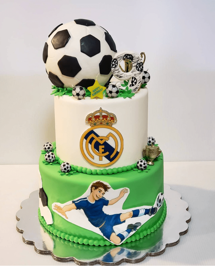 Wonderful Soccer Cake Design