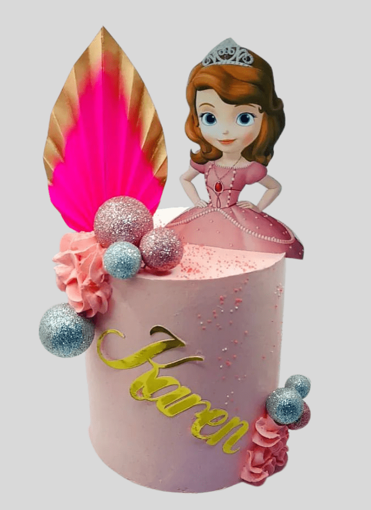 Delicate Sofia The First Cake