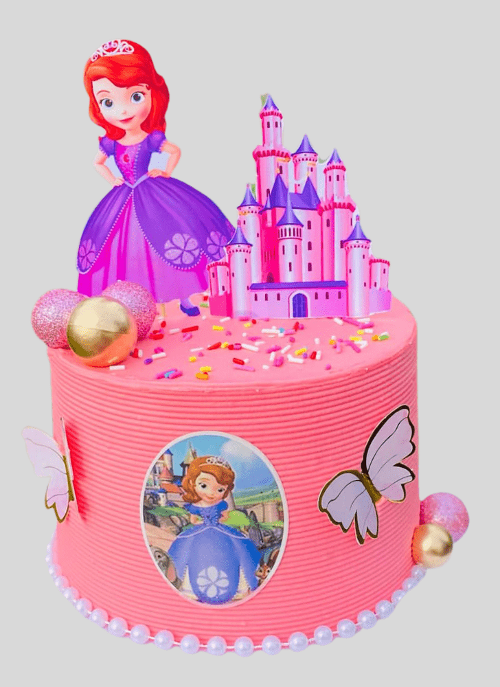 Lovely Sofia The First Cake Design