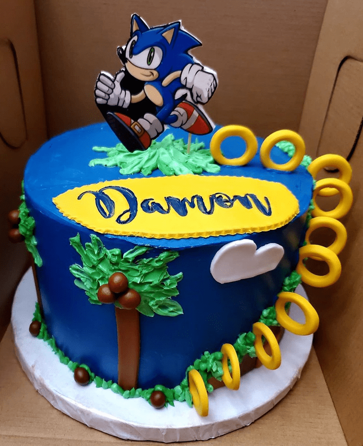 Comely Sonic Cake