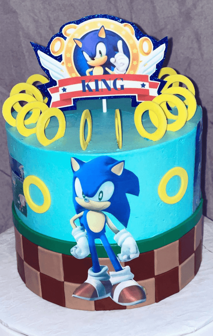 Enthralling Sonic the Hedgehog Cake