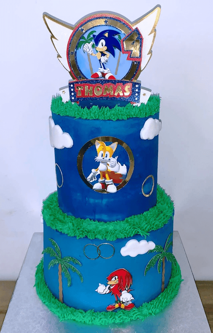 Exquisite Sonic the Hedgehog Cake