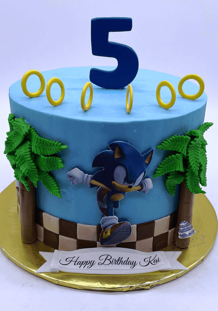Good Looking Sonic the Hedgehog Cake