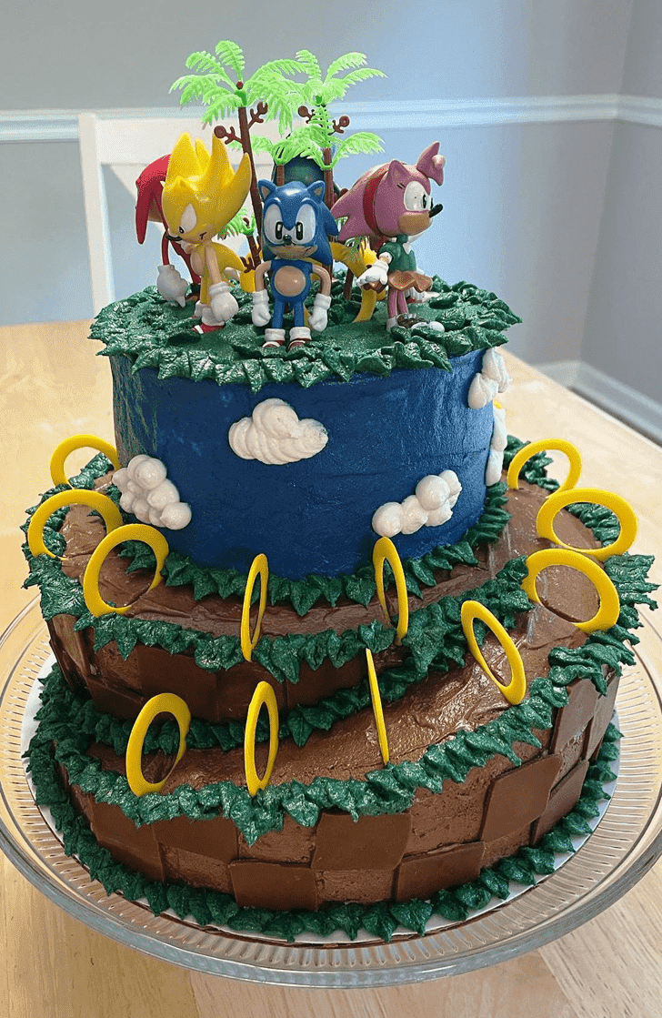 Inviting Sonic the Hedgehog Cake