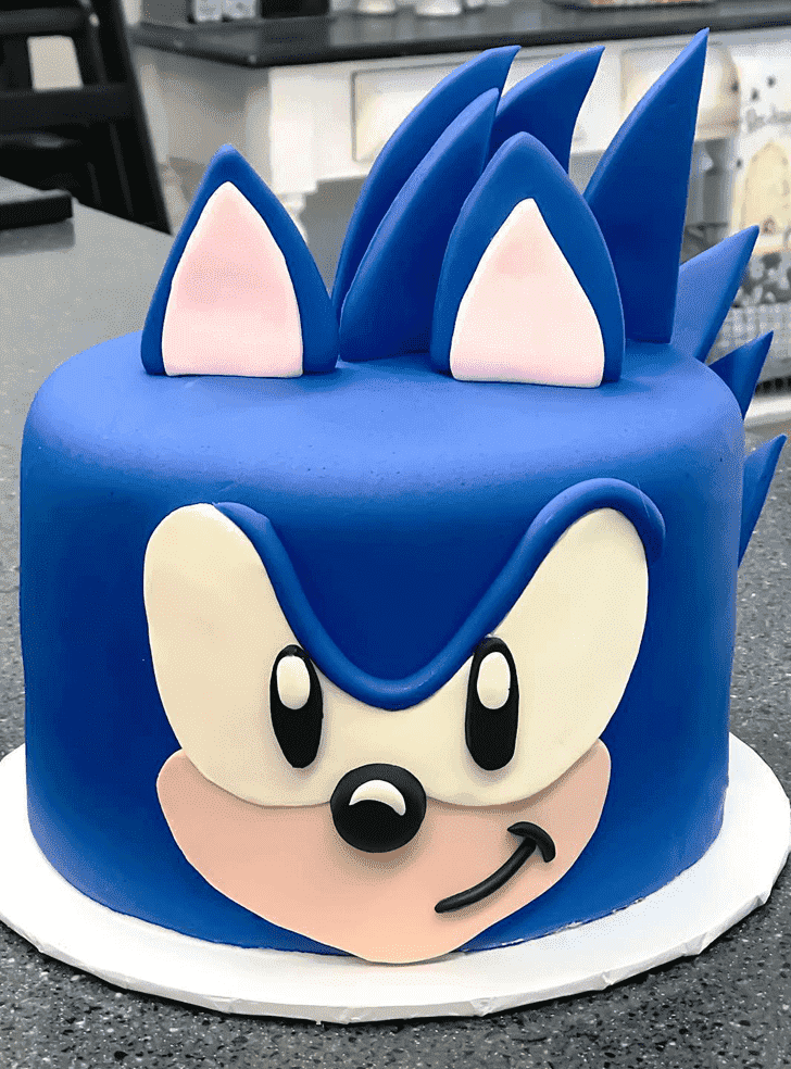 Slightly Sonic the Hedgehog Cake