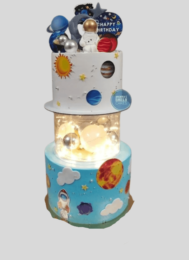 Wonderful Space Cake Design