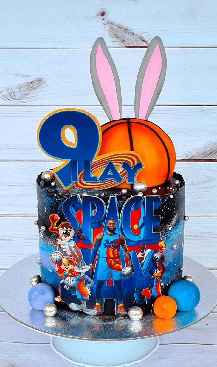 Space Jam Birthday Cake Ideas Images Pictures 