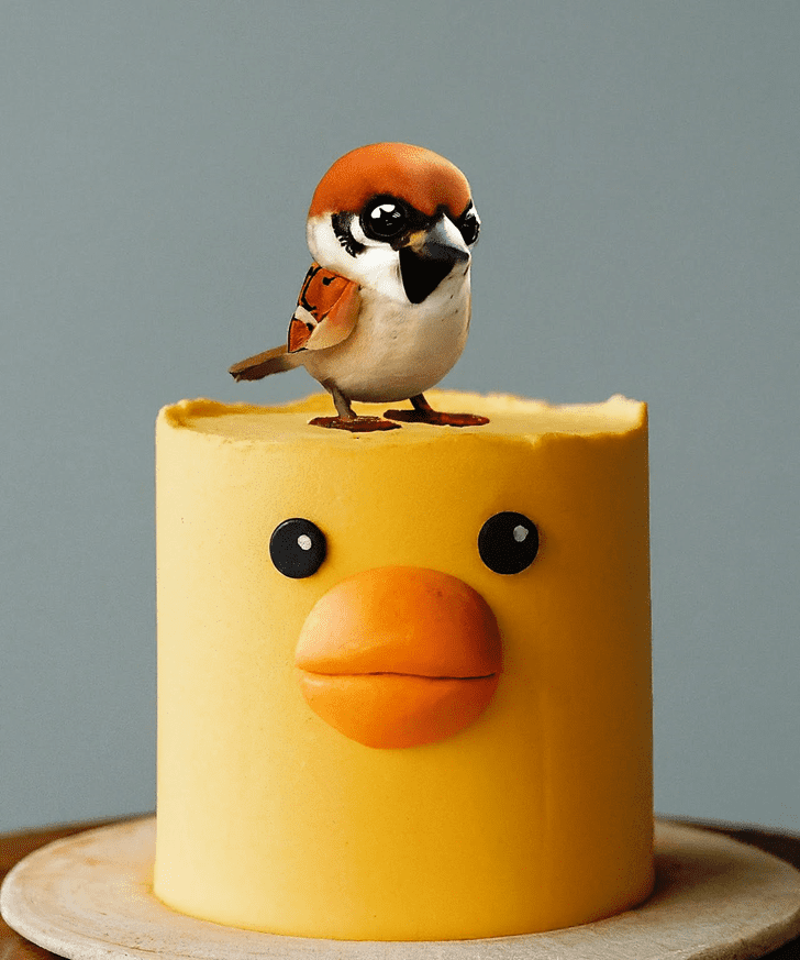 Inviting Sparrow Cake