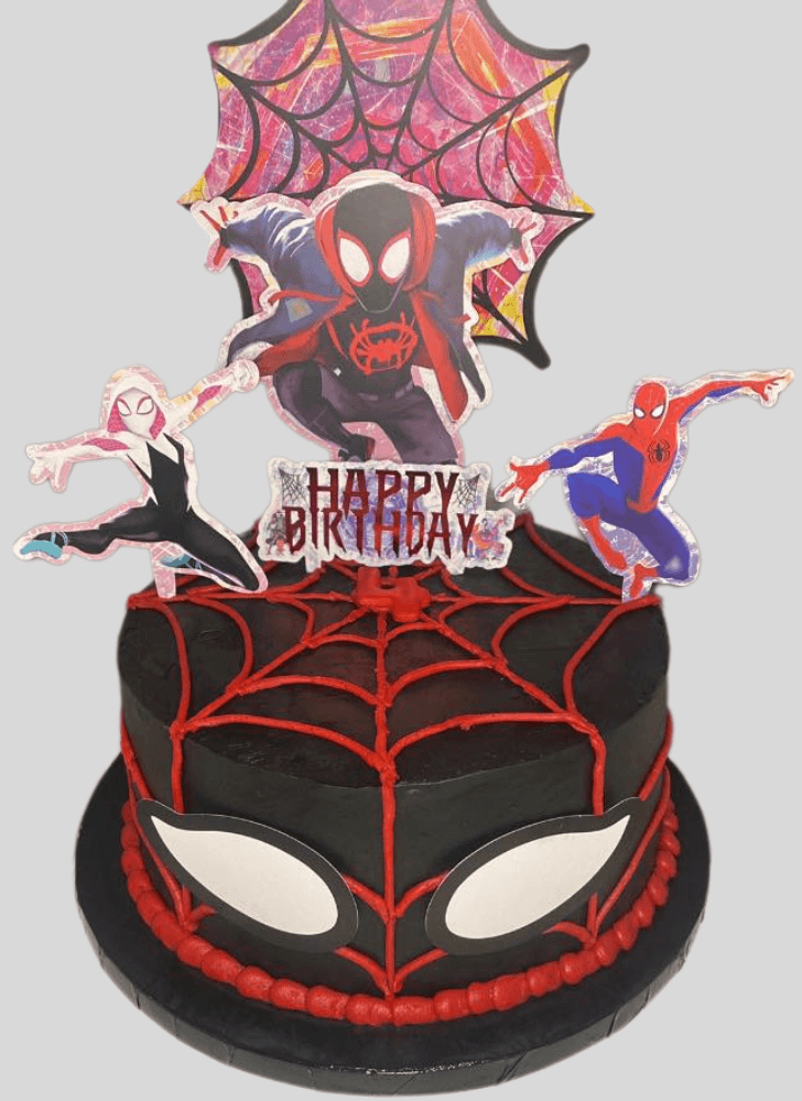 Delicate Spider-Verse Cake