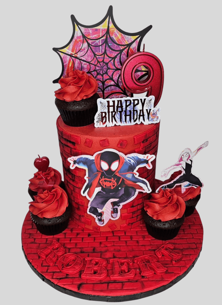 Delightful Spider-Verse Cake