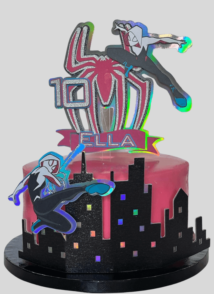 Inviting Spider-Verse Cake