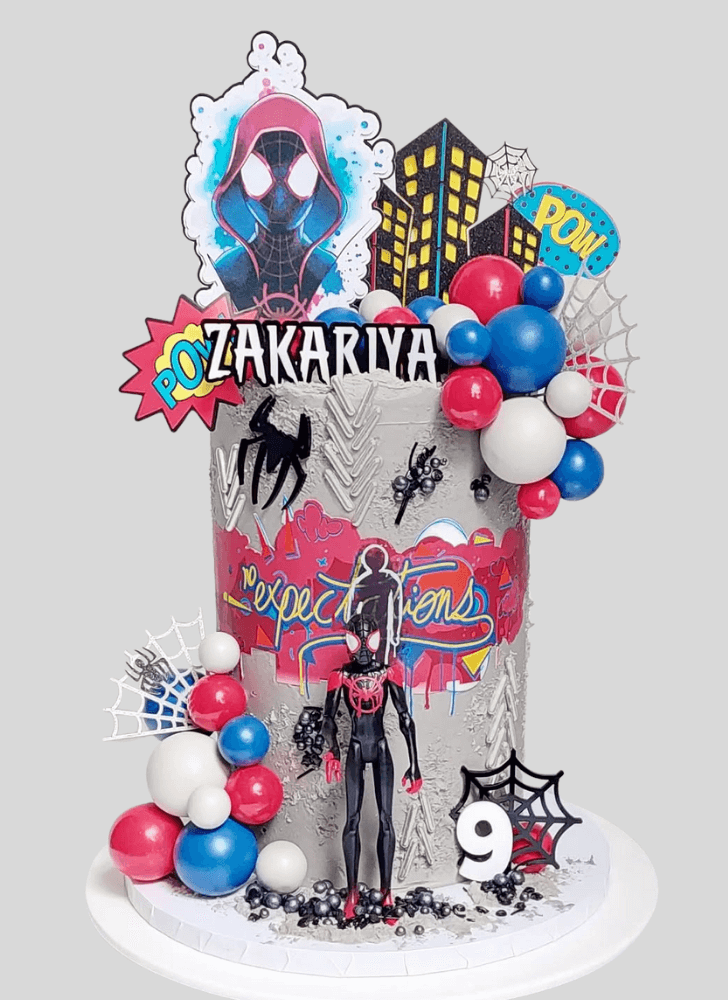 Pretty Spider-Verse Cake