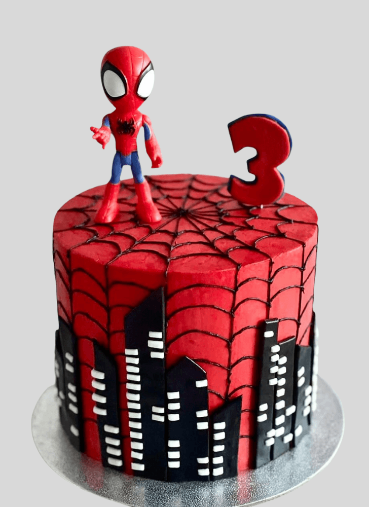 Adorable Spiderman Cake