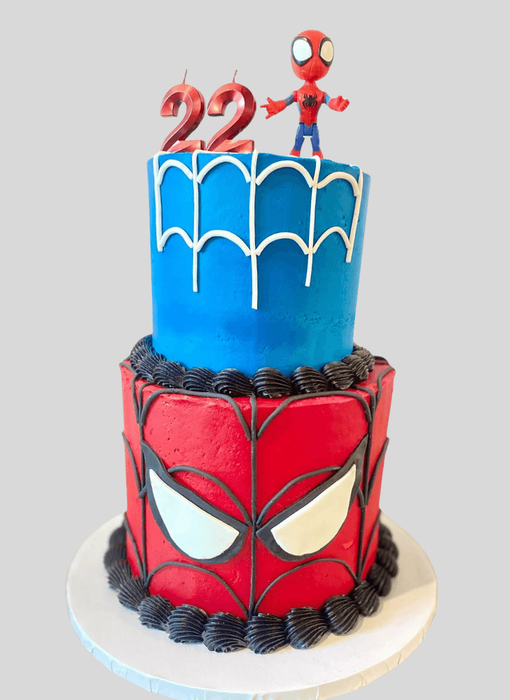 Comely Spiderman Cake