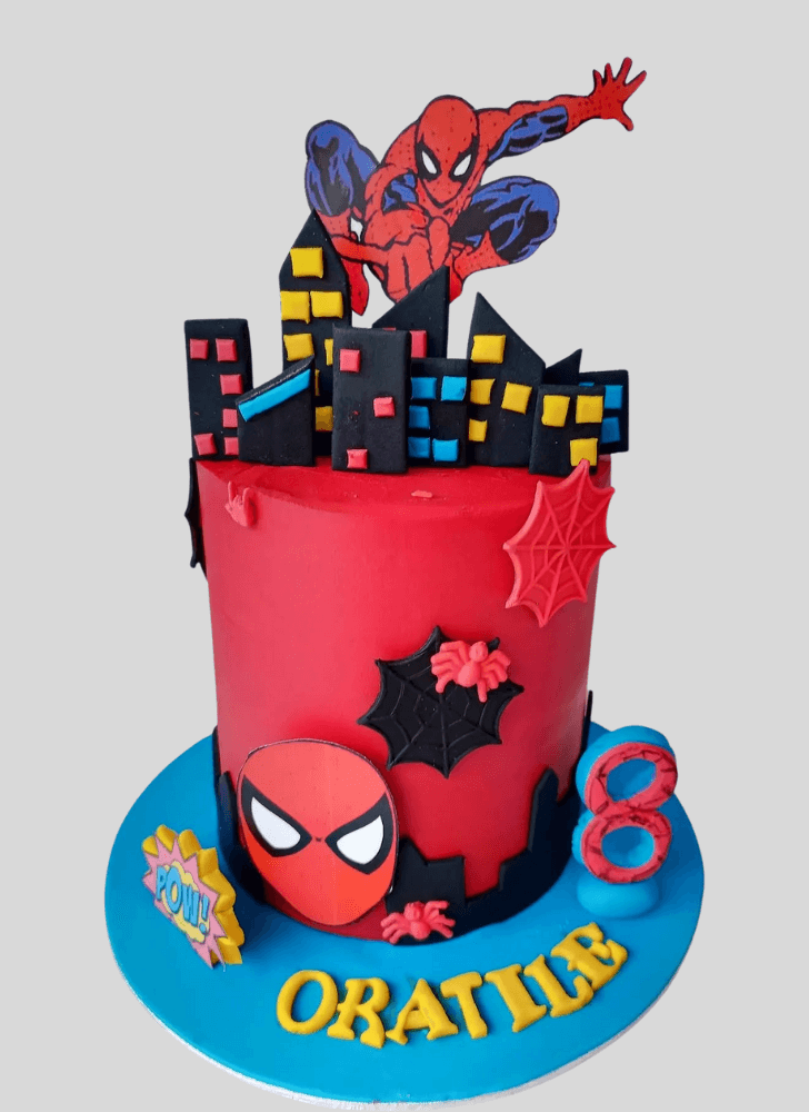 Dazzling Spiderman Cake