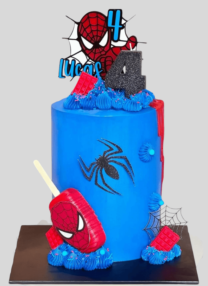 Delicate Spiderman Cake