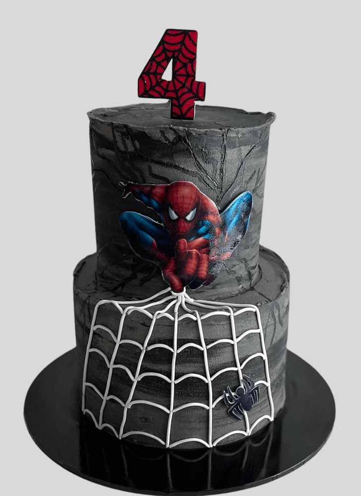 Delightful Spiderman Cake
