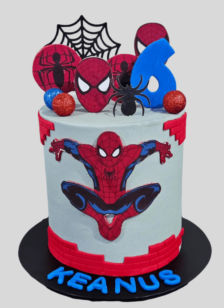 Enthralling Spiderman Cake