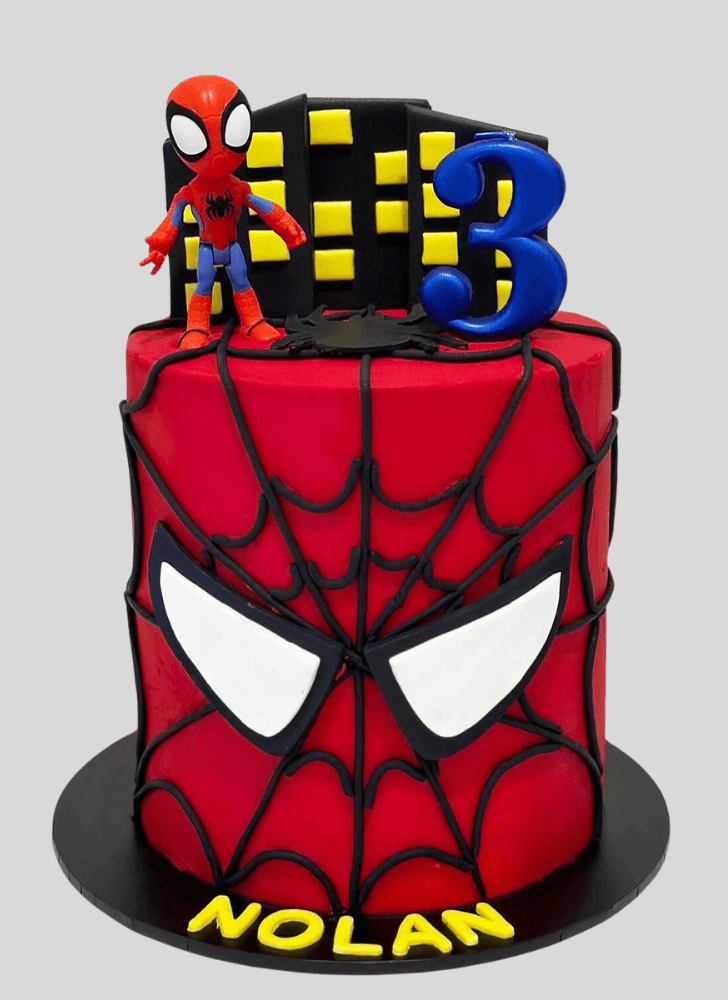 Magnetic Spiderman Cake