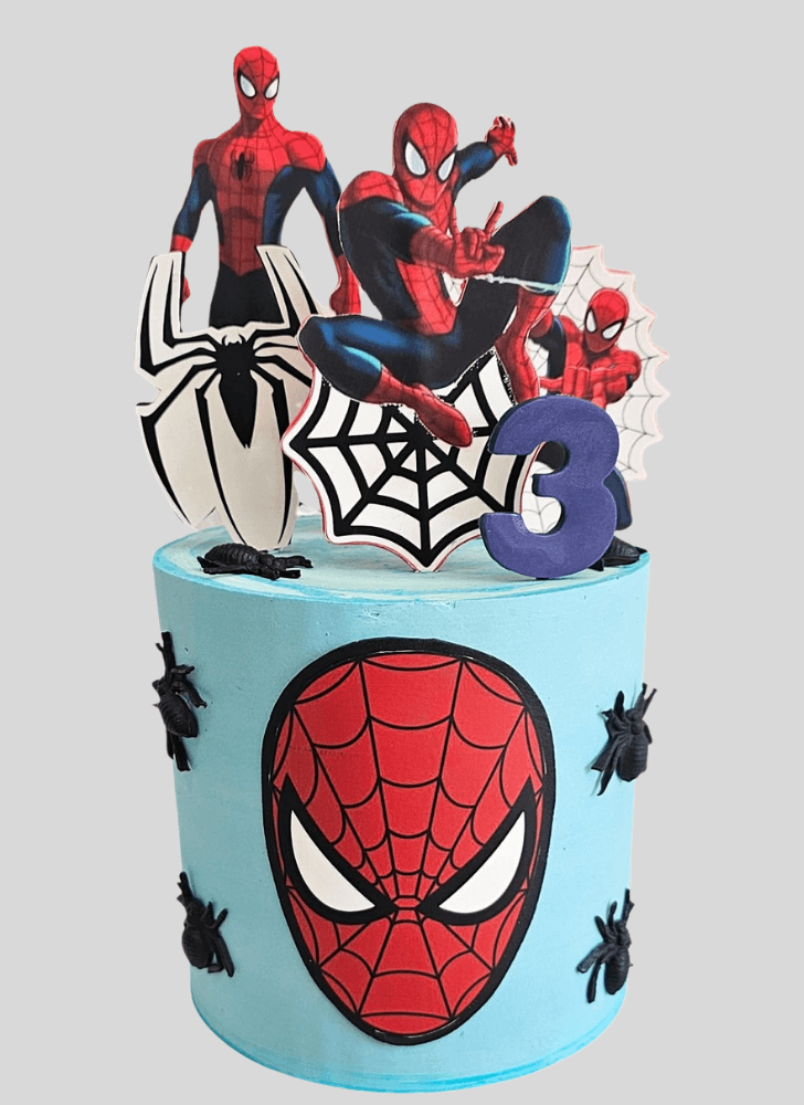 Refined Spiderman Cake