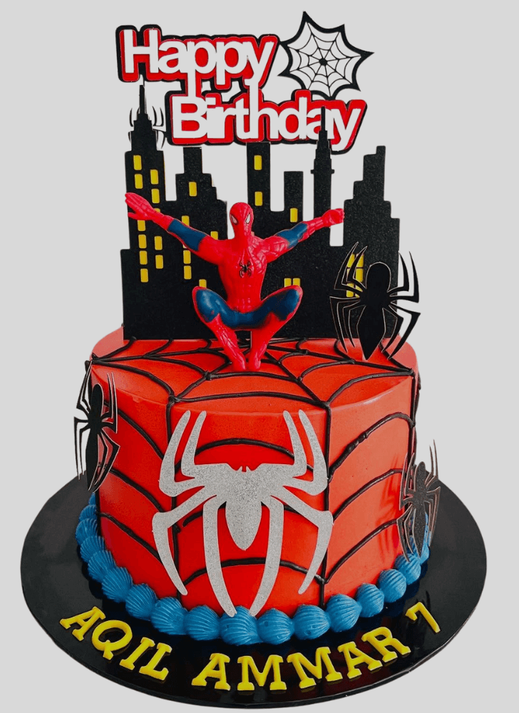 Superb Spiderman Cake