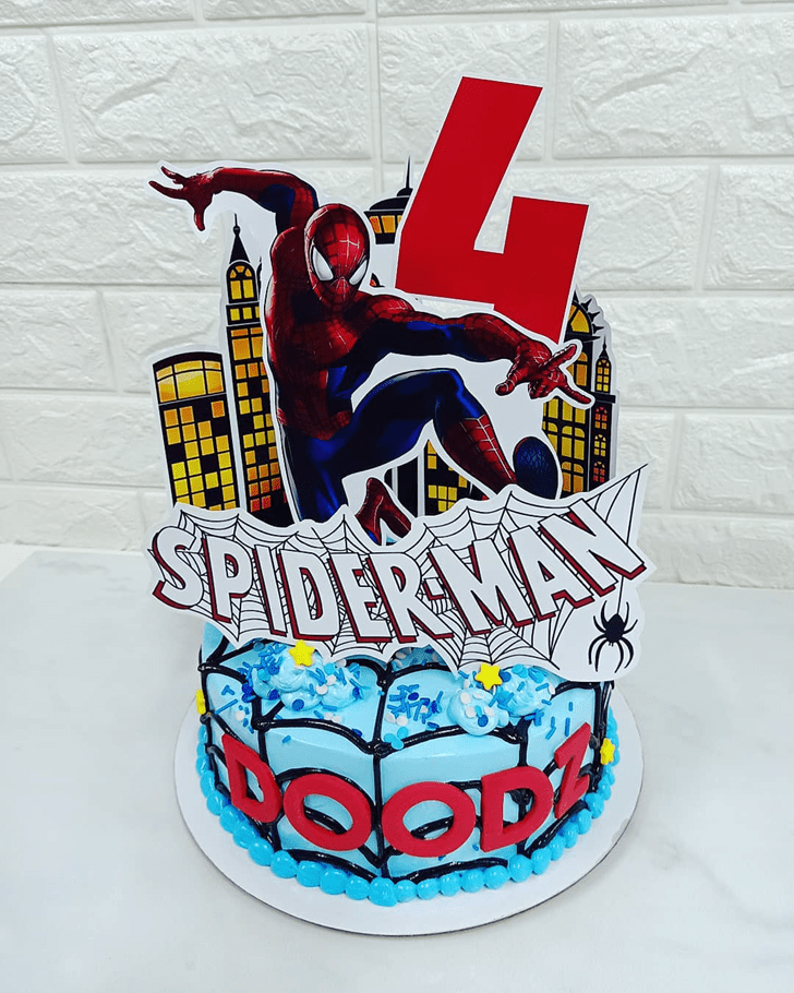 Admirable Spiderman Cake Design