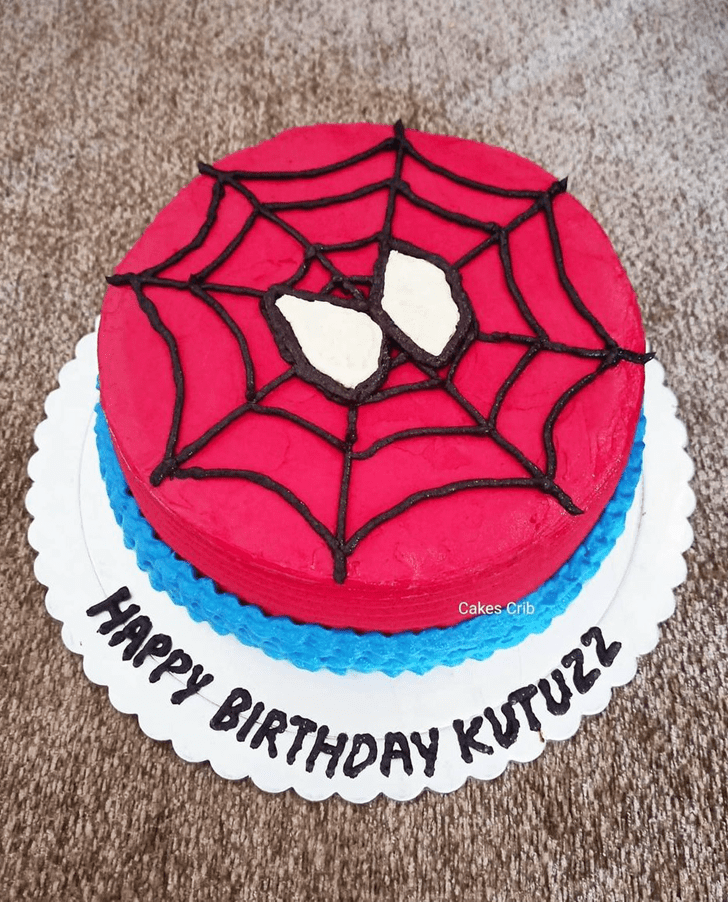 Beauteous Spiderman Cake