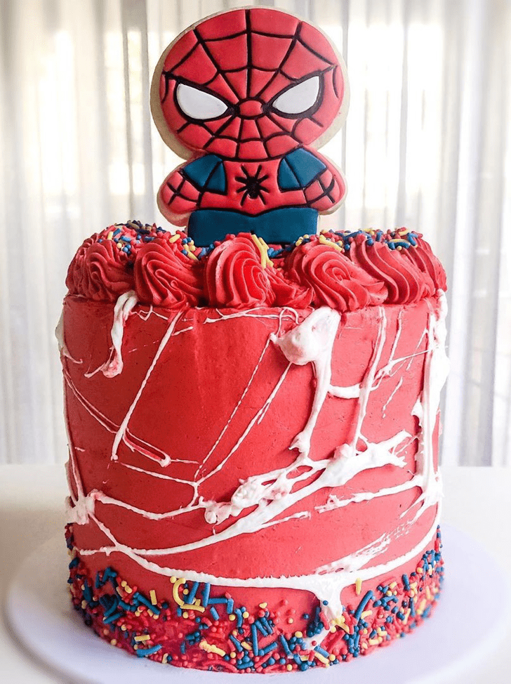 Captivating Spiderman Cake