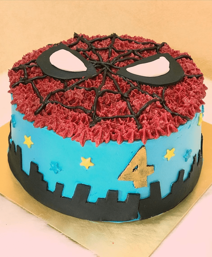 Delicate Spiderman Cake