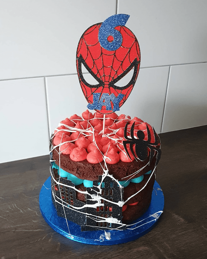 Delightful Spiderman Cake