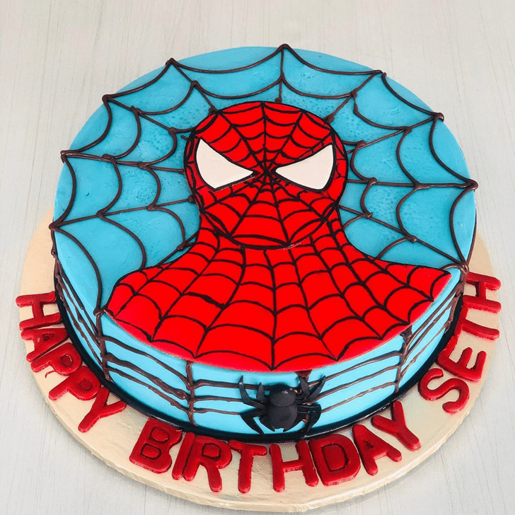 Elegant Spiderman Cake