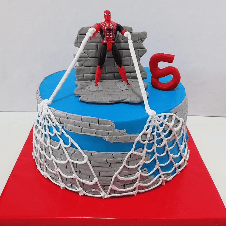 Exquisite Spiderman Cake