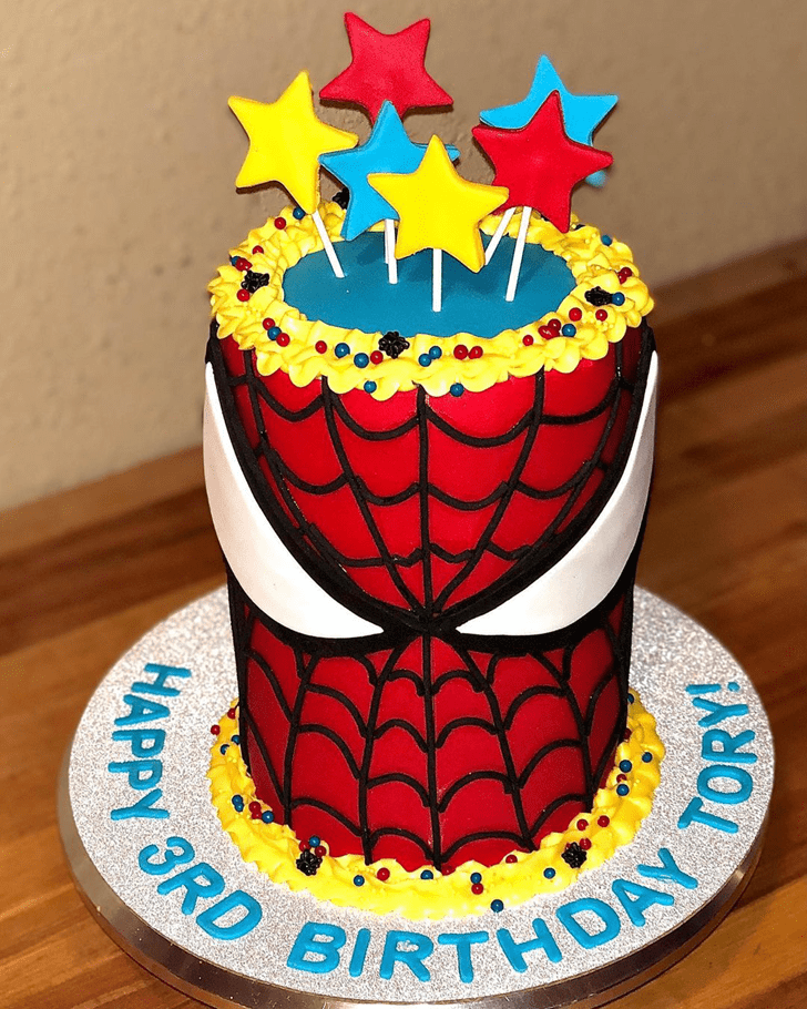 Gorgeous Spiderman Cake