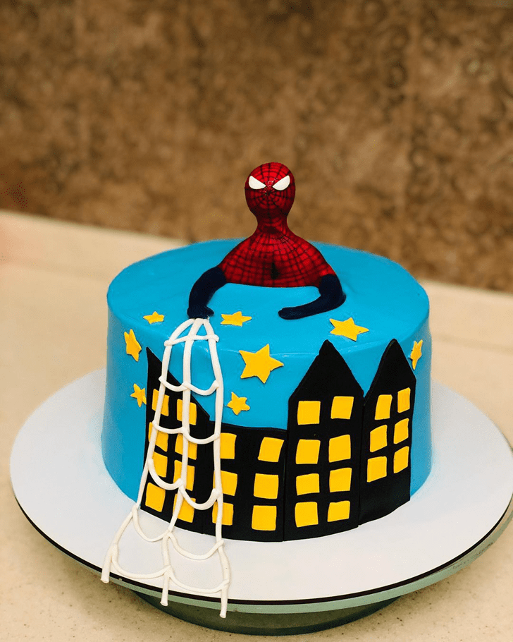 Handsome Spiderman Cake