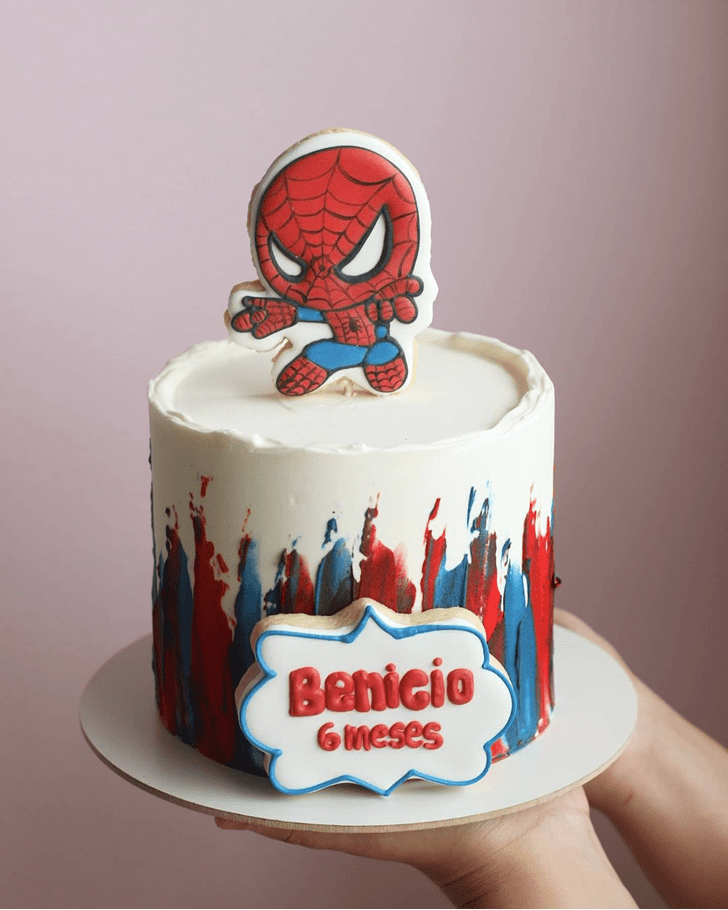 Inviting Spiderman Cake