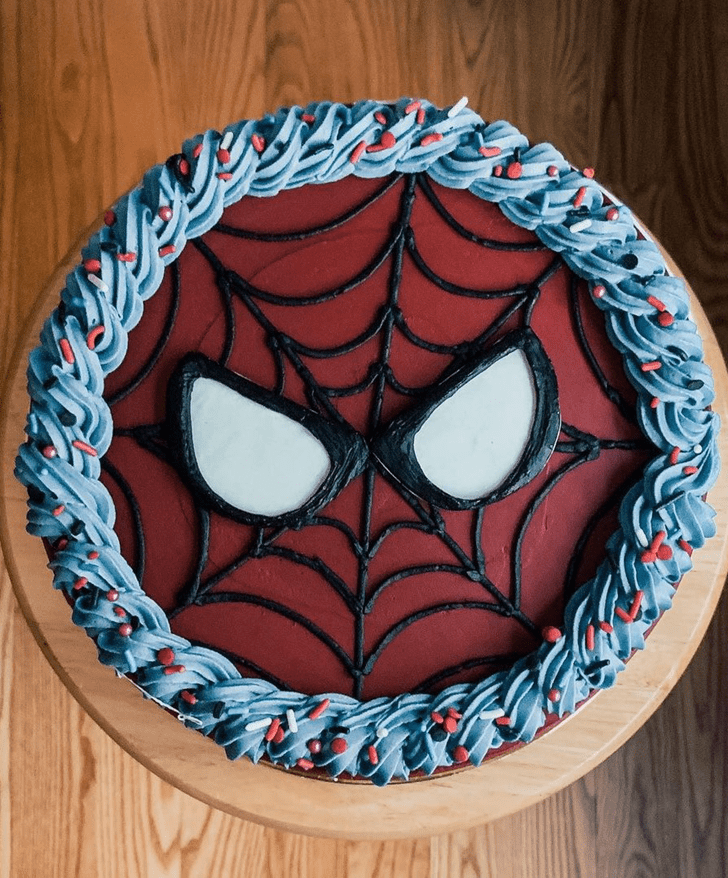 Mesmeric Spiderman Cake