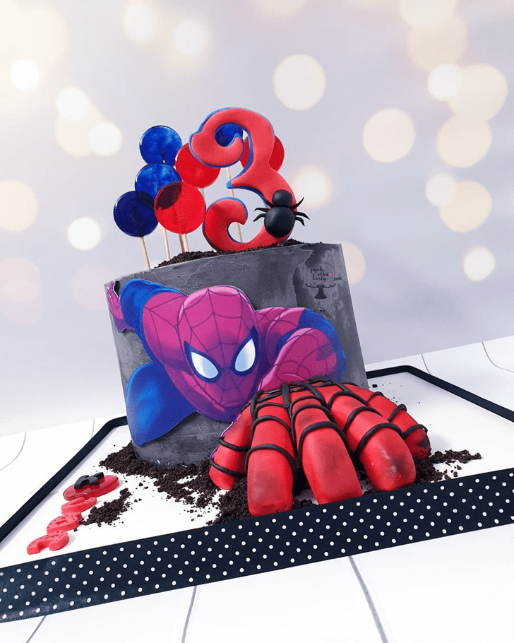 Nice Spiderman Cake