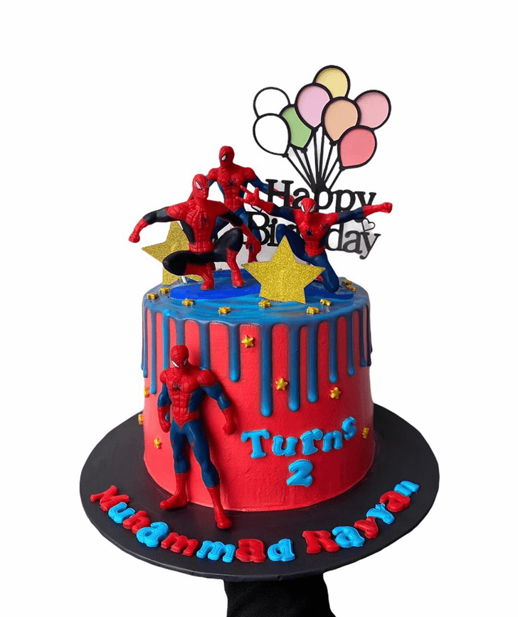 Pretty Spiderman Cake