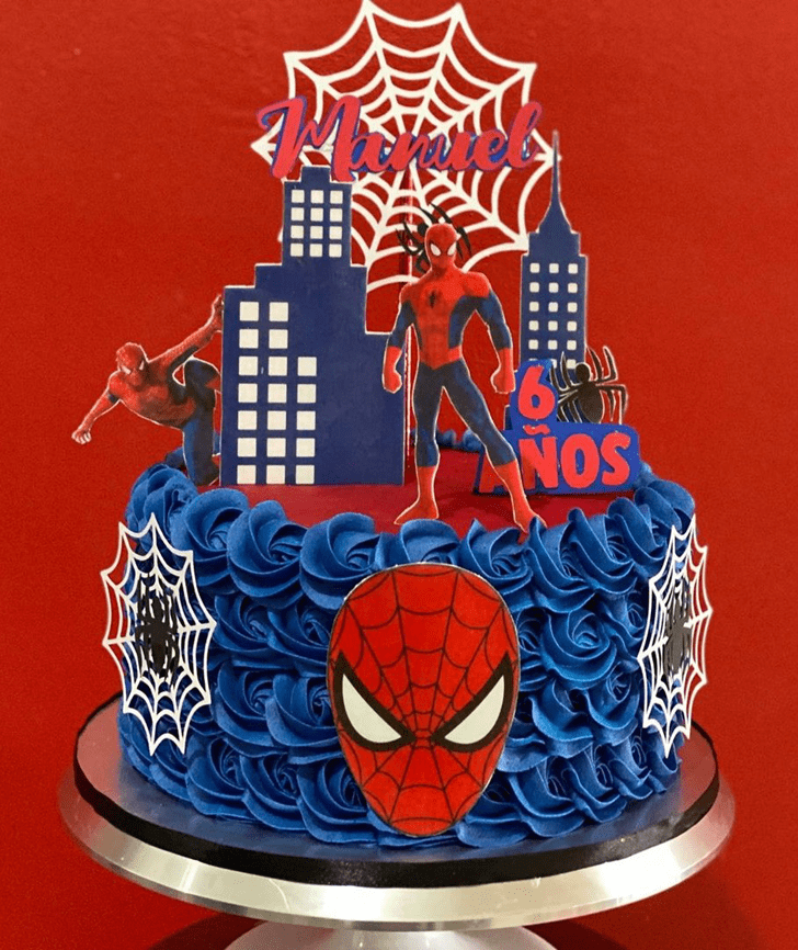 Shapely Spiderman Cake