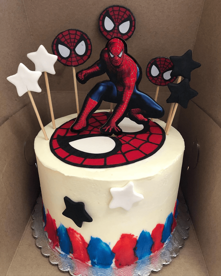 Slightly Spiderman Cake