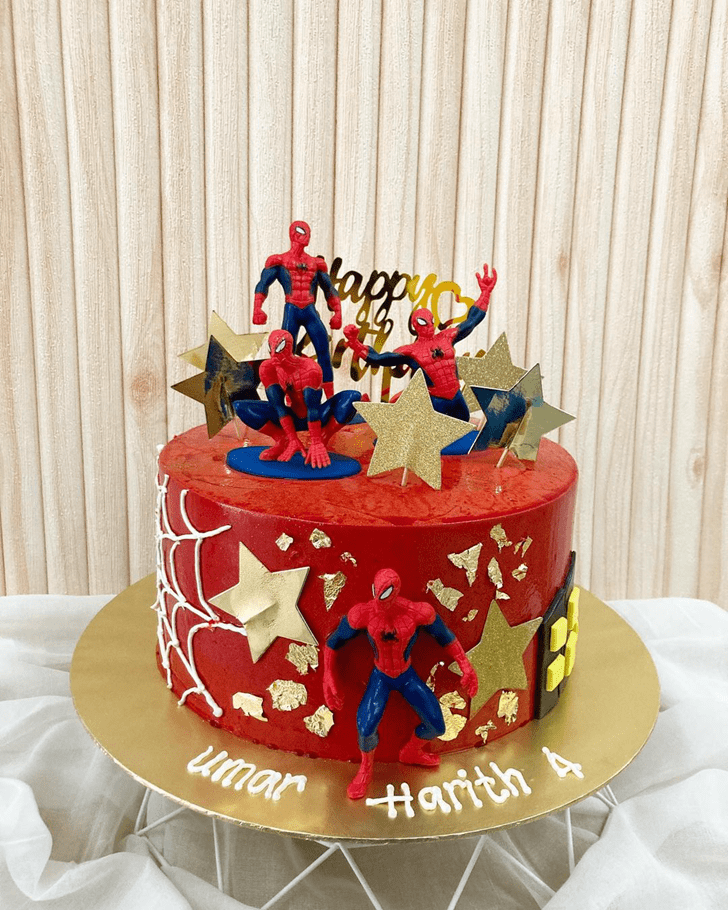 Wonderful Spiderman Cake Design