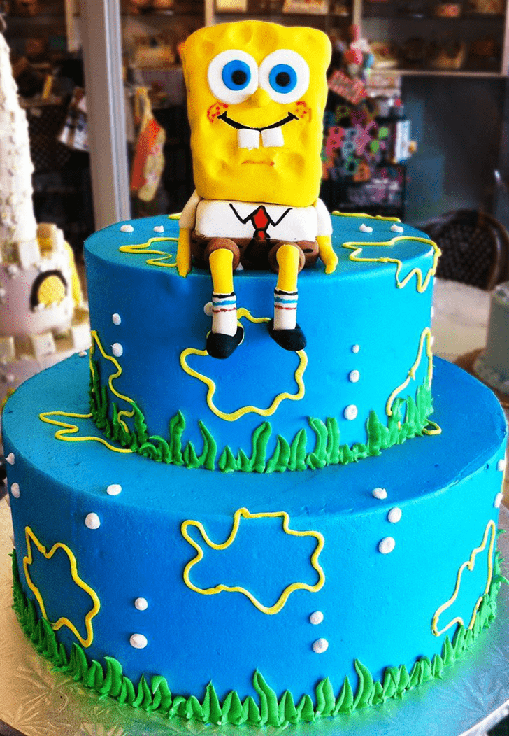Adorable Spongebob Squarepants Cake