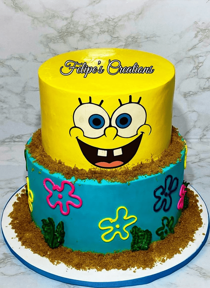 Appealing Spongebob Squarepants Cake