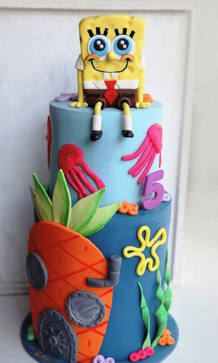 Delightful Spongebob Squarepants Cake