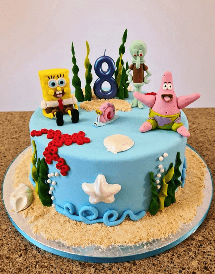 Enthralling Spongebob Squarepants Cake