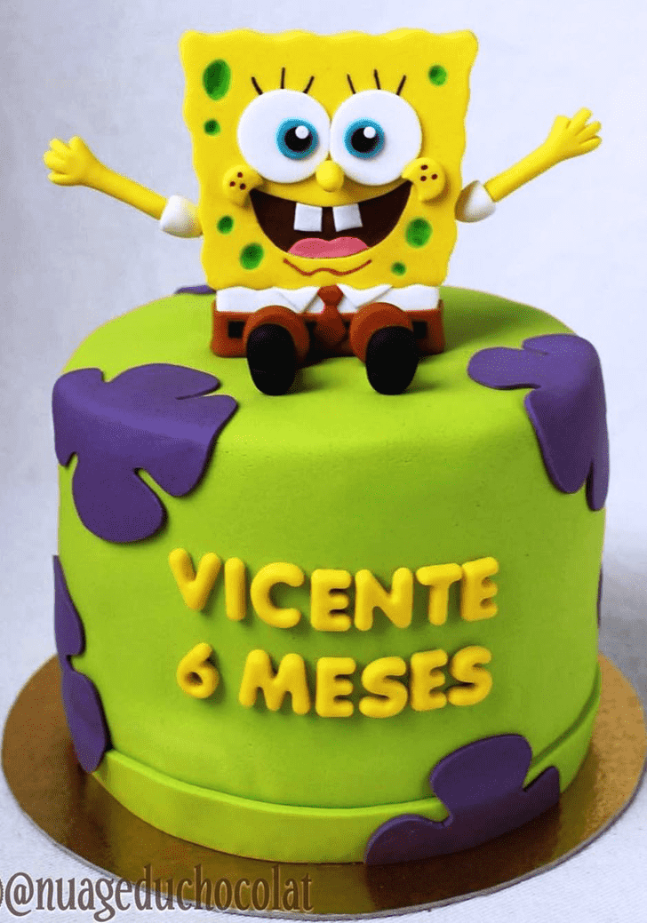 Exquisite Spongebob Squarepants Cake