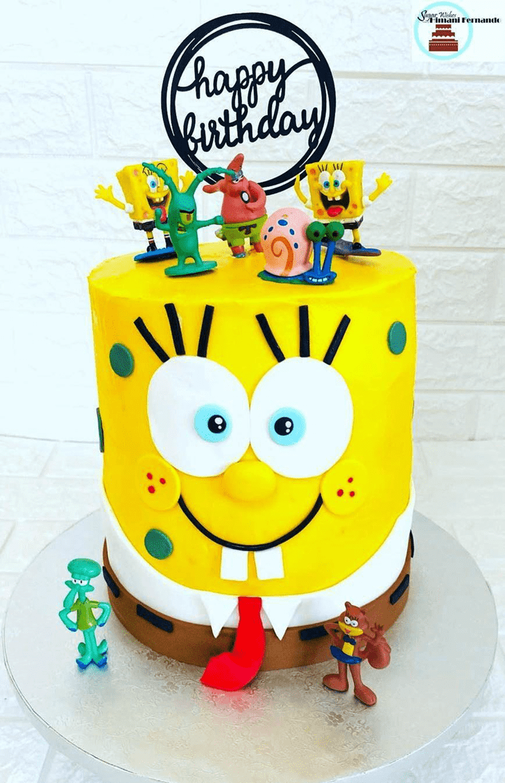 Graceful Spongebob Squarepants Cake
