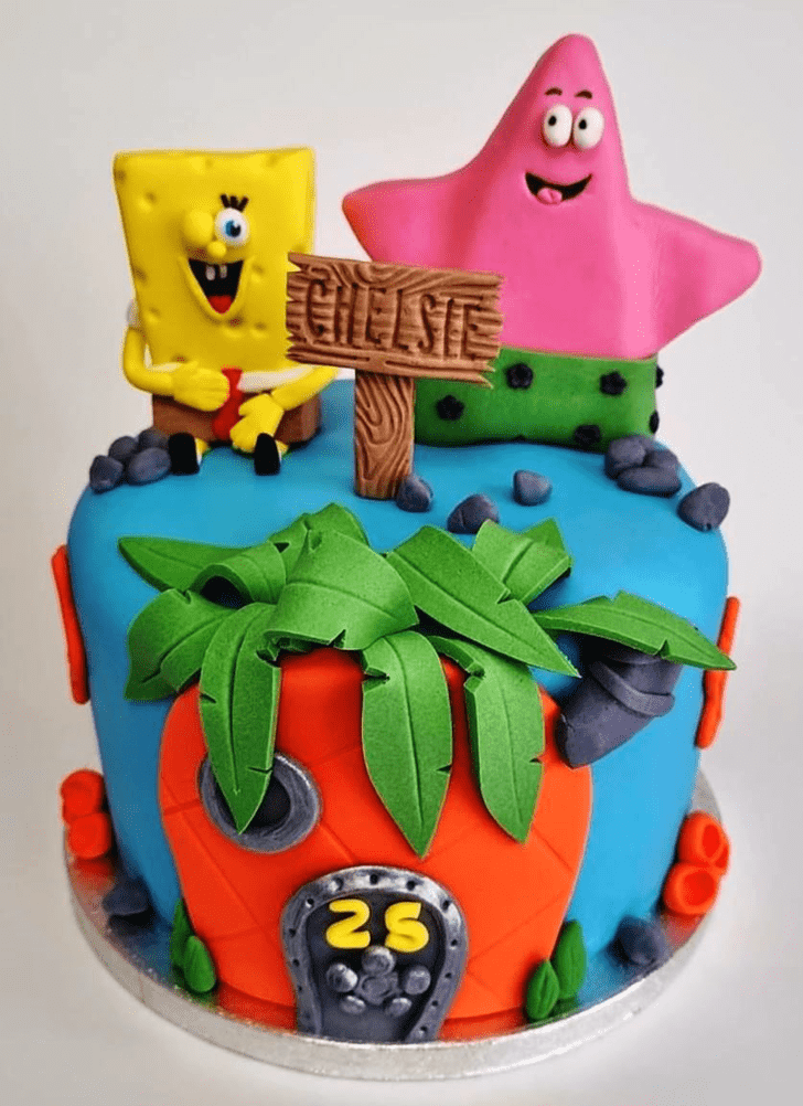 Inviting Spongebob Squarepants Cake