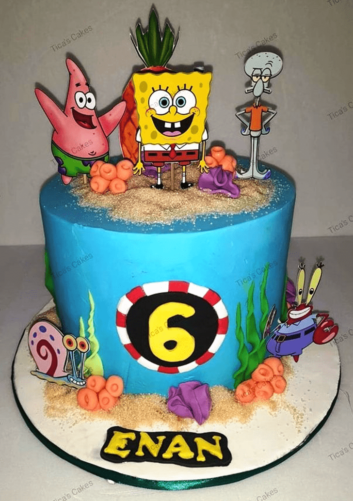 Marvelous Spongebob Squarepants Cake